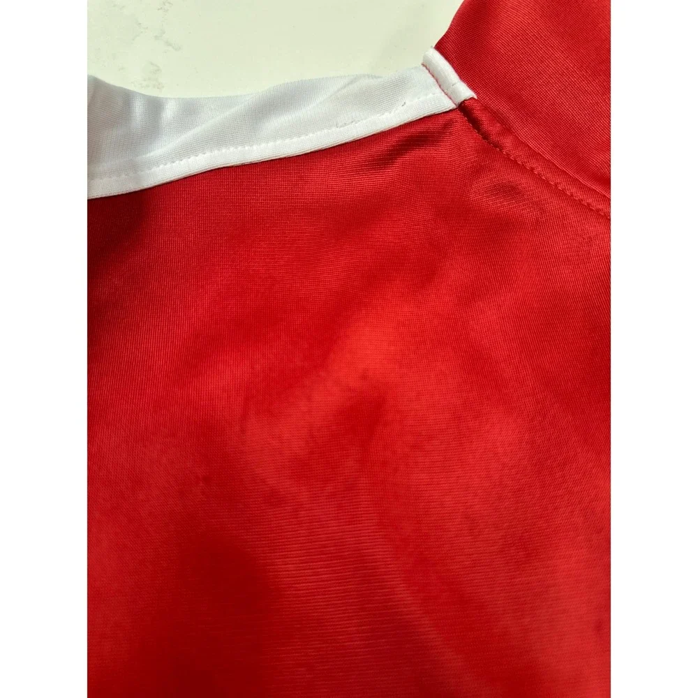 NFL San Francisco 49ers Track Jacket Mens L Red Full Zip Embroidered